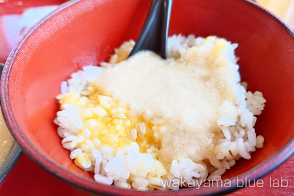 卵庵 はしたま 麦とろご飯