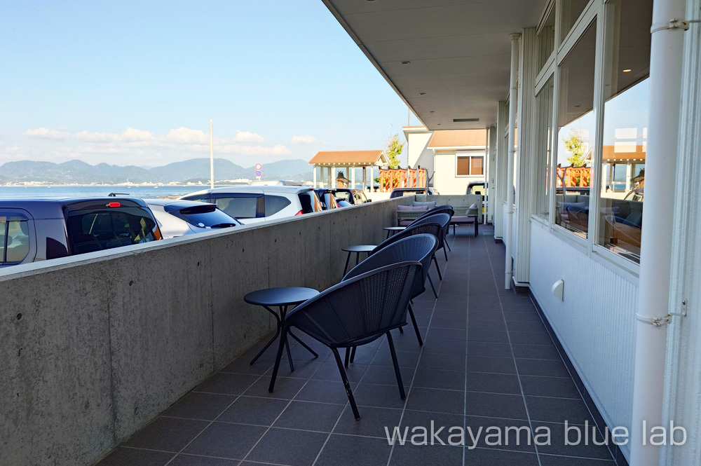 白浜 カフェ QUAYTH キース テラス席