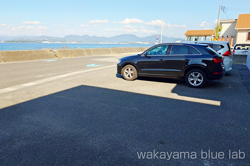 白浜 カフェ QUAYTH キース 駐車場