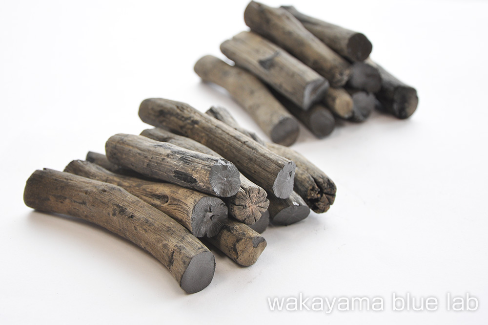 紀州備長炭 断面