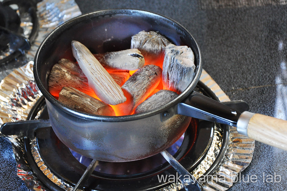紀州備長炭 着火方法