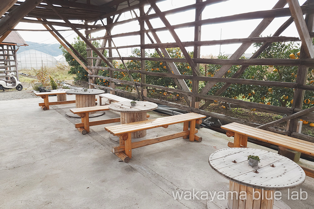 いわつるファーム イートインスペース